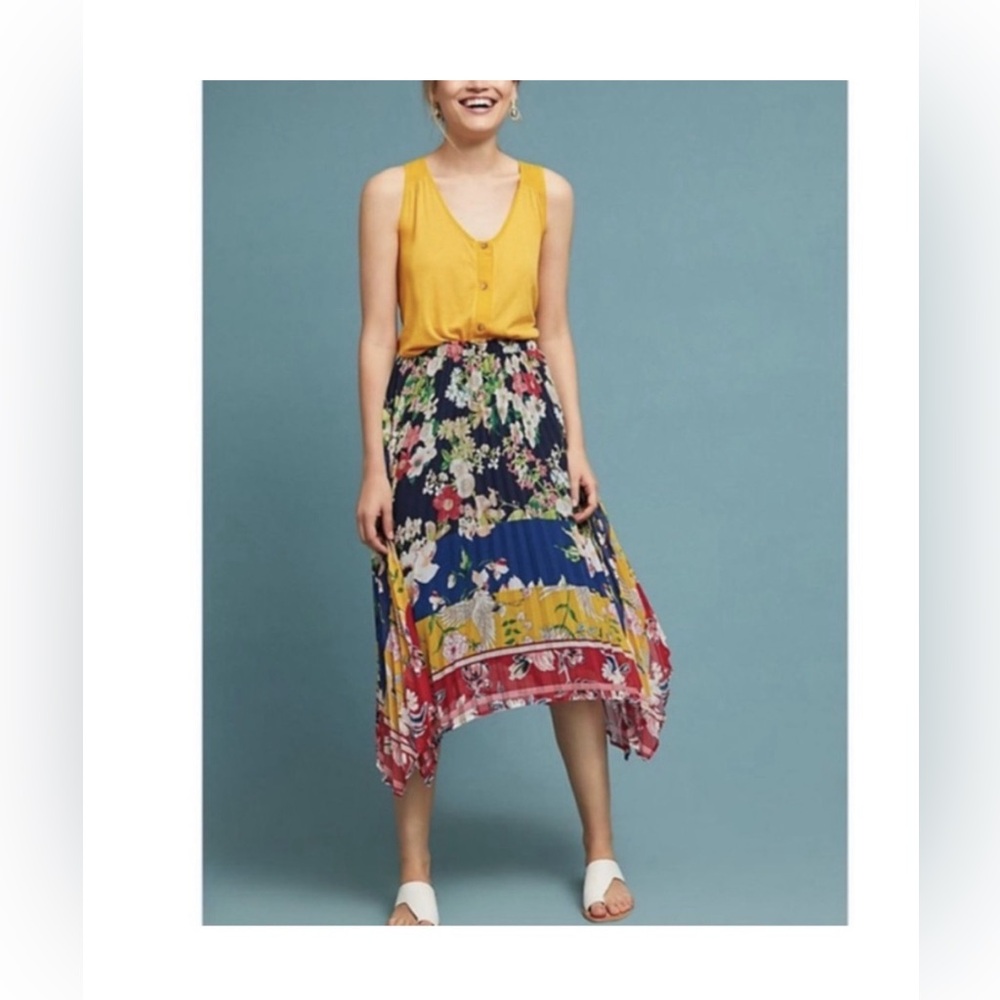 One September floral skirt from Anthropologie
